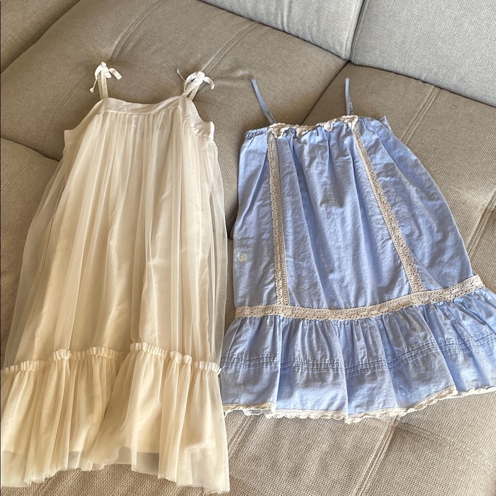 Crewcuts + Gap girls size 6-7 drop waist dress bundle